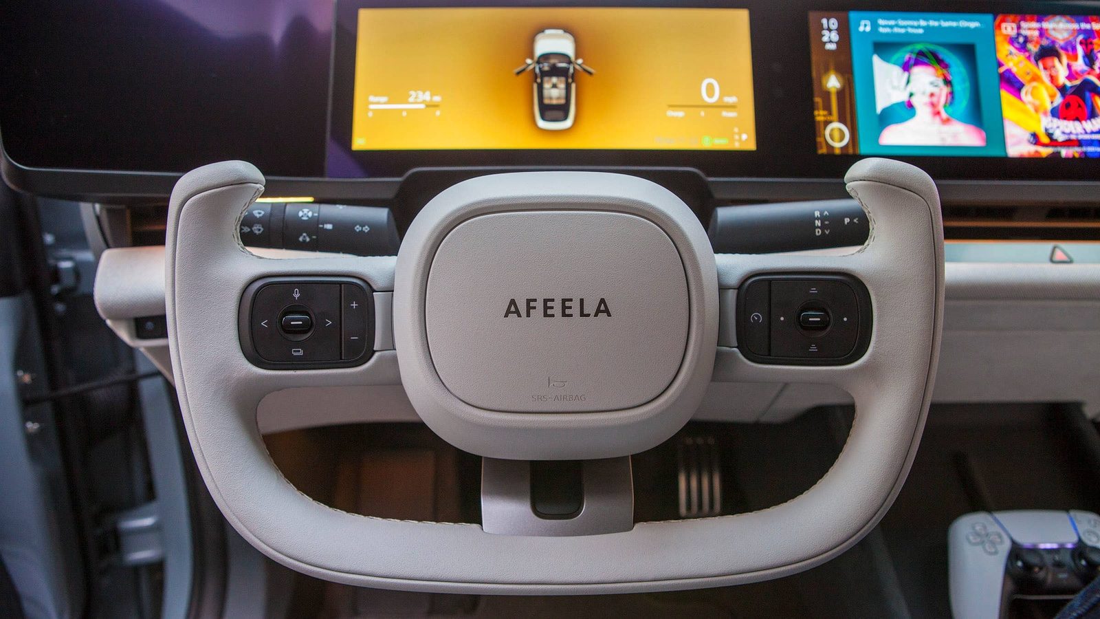 Afeela 1 2026 — интерьер, front cabin, рынок Global / EV Query only