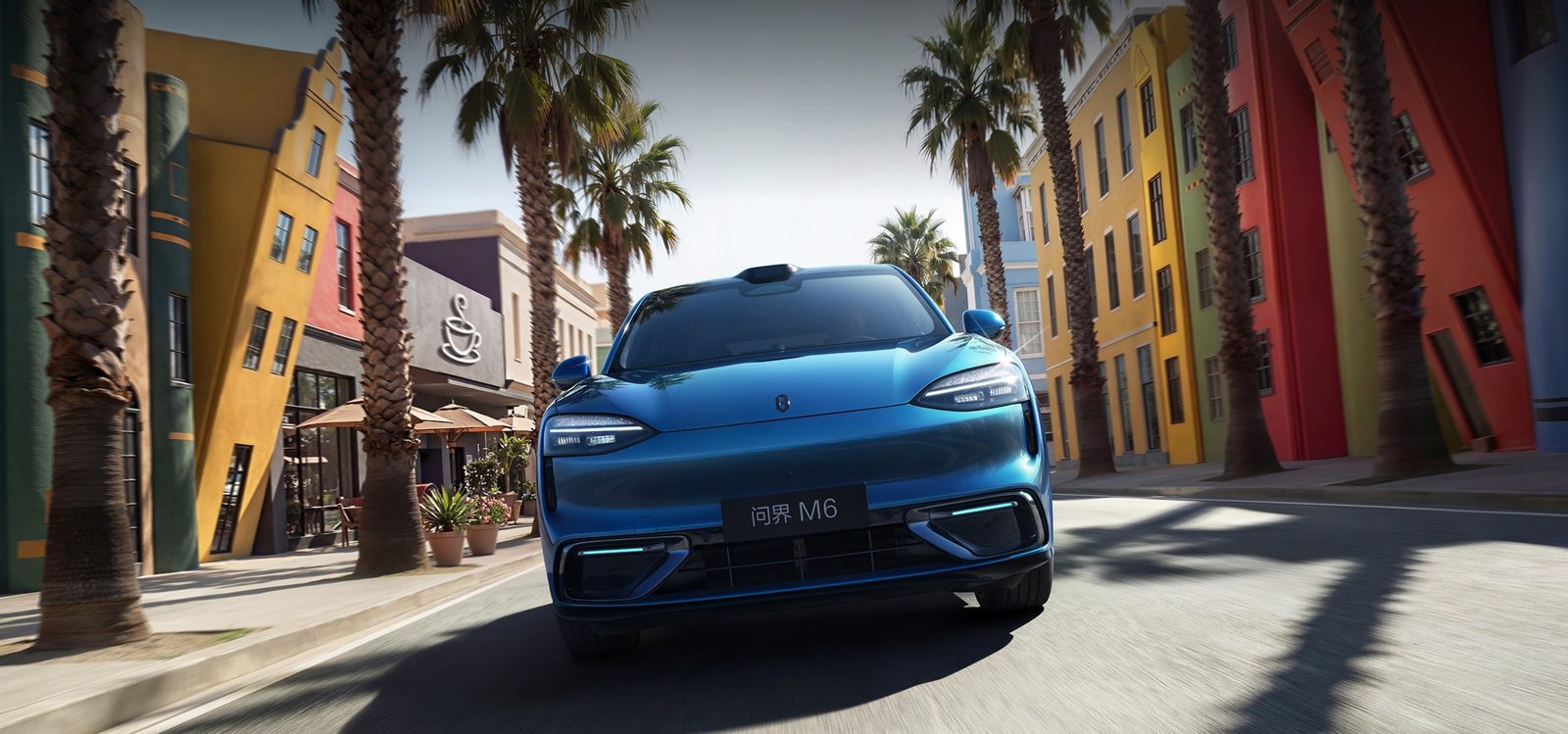 AITO M6 EV 2026 — экстерьер, front city ads, рынок AITO M6 official family media / EV and EREV visual reference