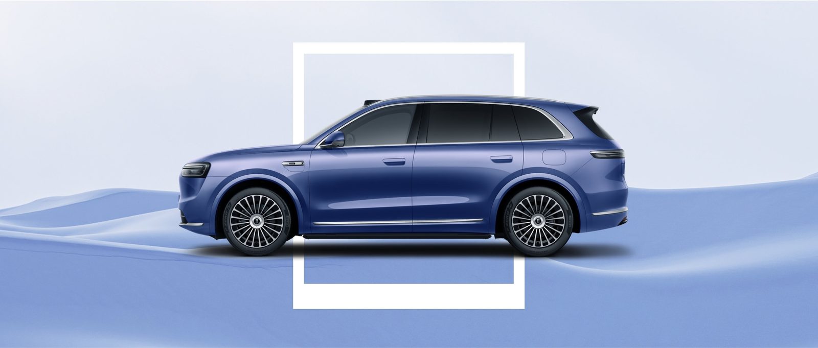 AITO M7 EREV 2026 — экстерьер, side profile blue, рынок china