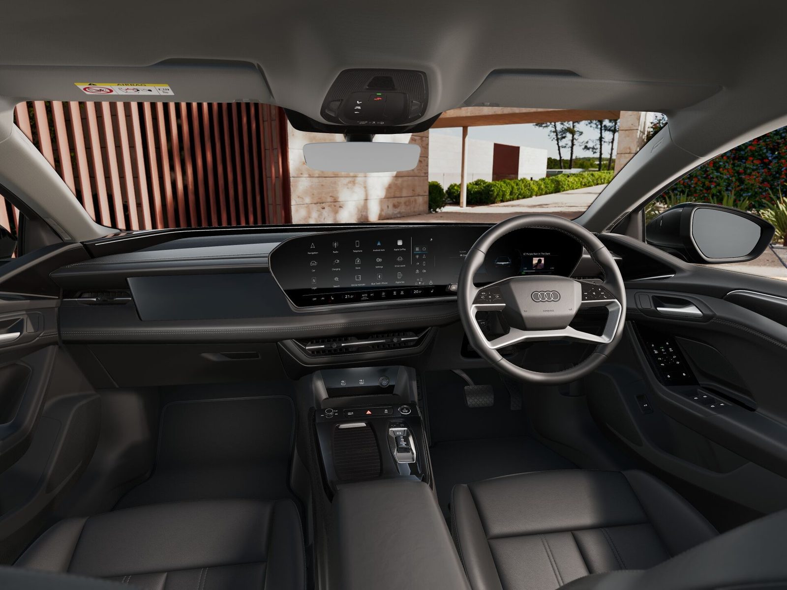 Audi A6 Sportback e-tron 2024 — интерьер, rear cabin, рынок Global / EV Query only
