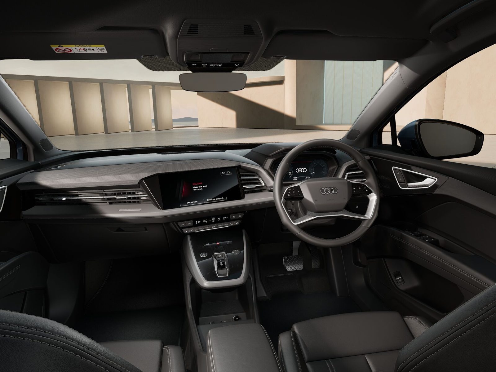 Audi Q4 e-tron Global 2021 — интерьер, front cabin, рынок Global / EV Query only