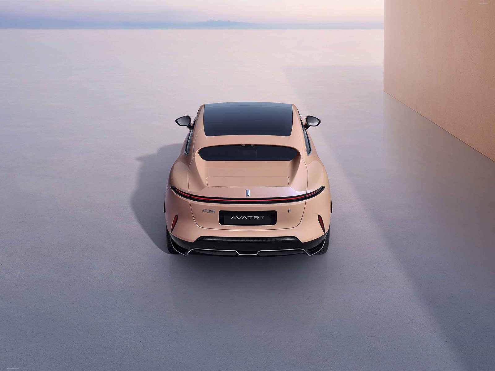 Avatr 11 EV 2025 — экстерьер, rear top 3q, рынок China / global press gallery