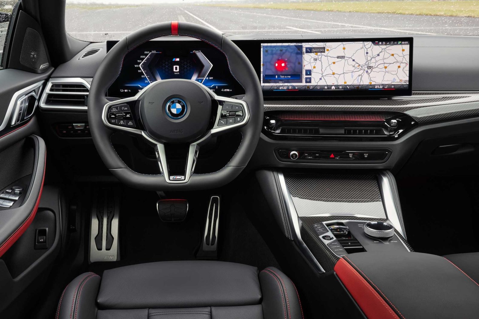 BMW i4 Global 2021 — главное фото модели, интерьер, передняя панель, рынок Global / EV Query only