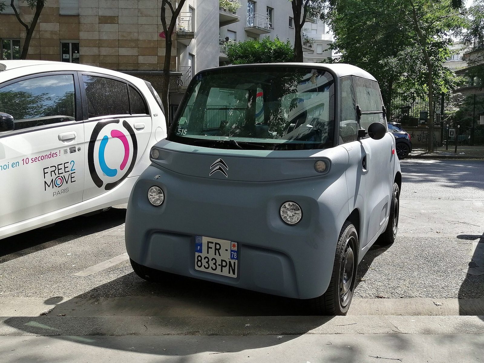 Citroen Ami 2020 — главное фото модели, экстерьер, вид спереди 3/4, рынок Europe public-rights reference