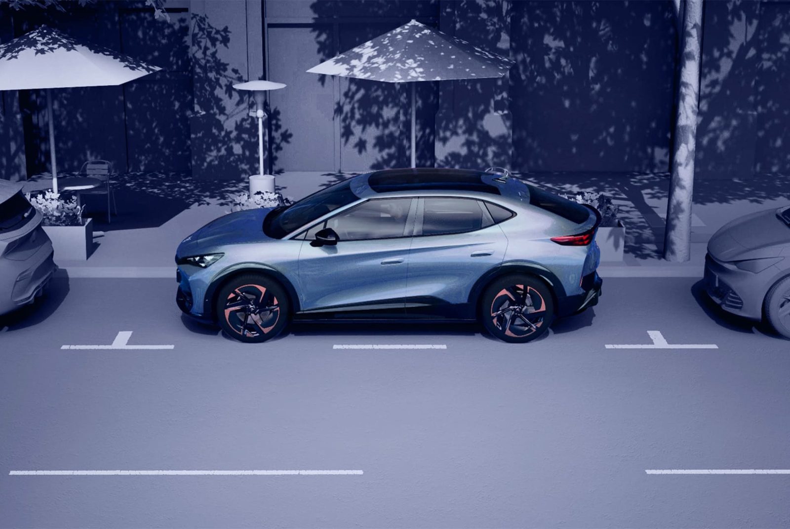 Cupra Tavascan 2024 — экстерьер, вид сбоку, рынок eu_reference