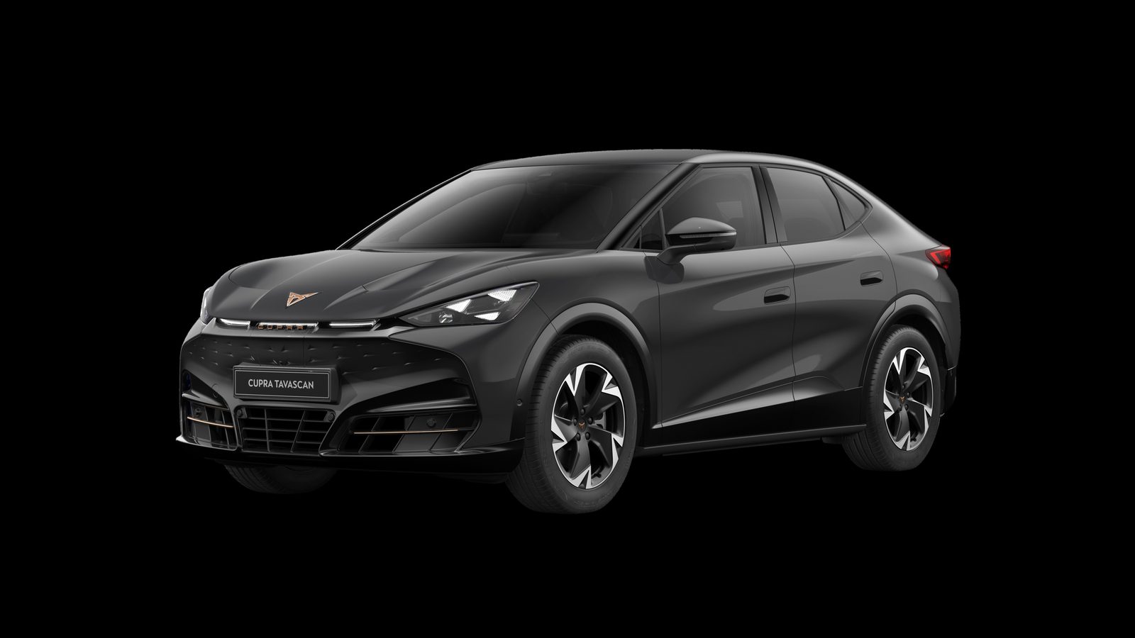 Cupra Tavascan 2024 — экстерьер, вид спереди 3/4, рынок eu_reference