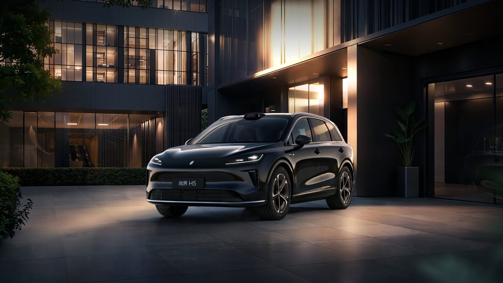 HIMA Shangjie H5 EV 2026 — экстерьер, front 3q black, рынок China