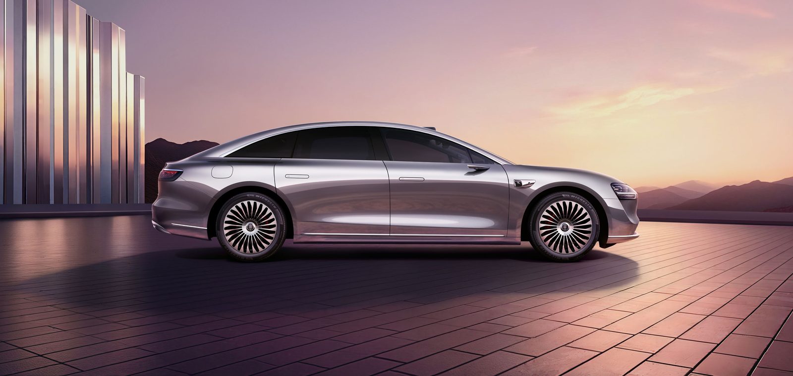 HIMA Stelato S9 EREV 2026 — экстерьер, side profile, рынок China/import