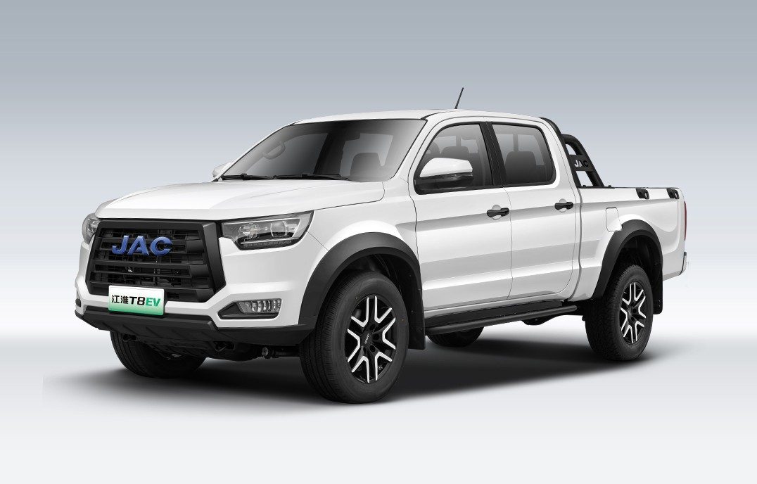 JAC Pickup T6 EV 2025 — экстерьер, вид сзади 3/4, рынок China