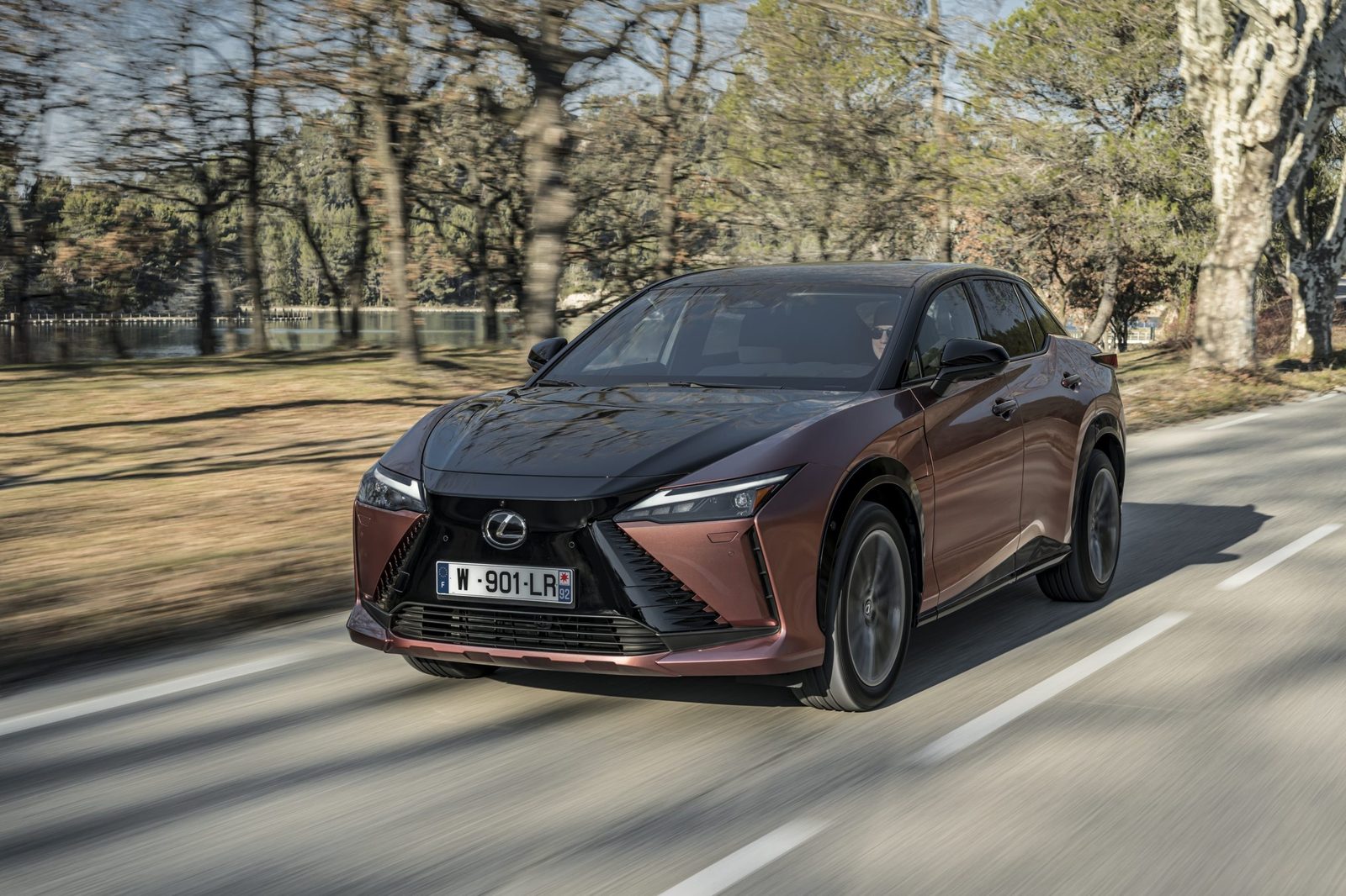 Lexus RZ 2023 — экстерьер, вид сбоку, рынок internal_mvp