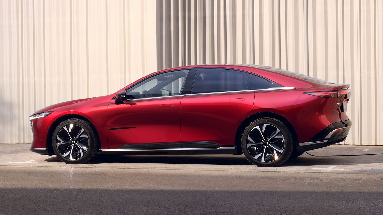 Mazda EZ-6 / Mazda6e China EREV 2024 — экстерьер, side profile, рынок China/import