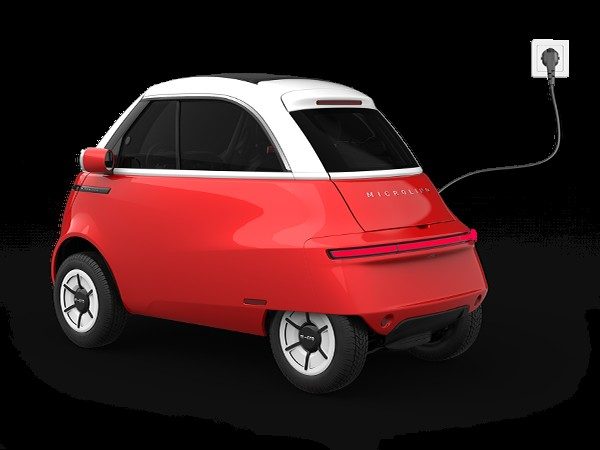 Microlino 2022 — экстерьер, rear charging, рынок Europe microcar reference