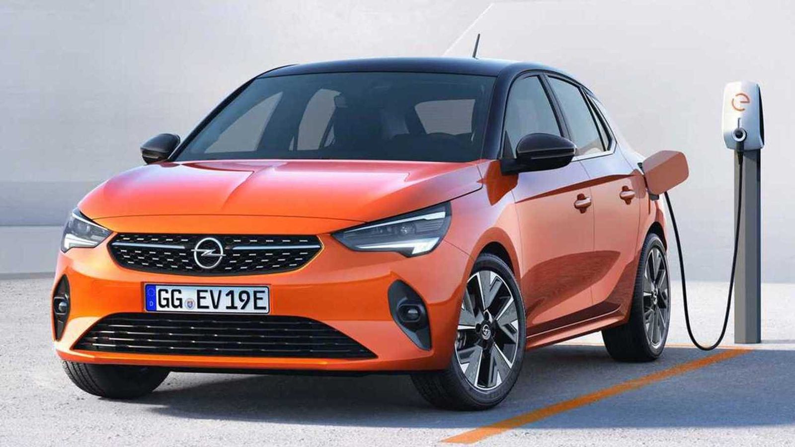 Opel / Vauxhall Corsa Electric 2019 — главное фото модели, экстерьер, вид спереди 3/4, рынок internal_mvp