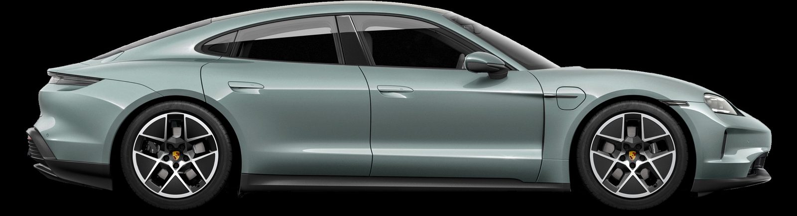 Porsche Taycan 2020 — экстерьер, вид сбоку, рынок US