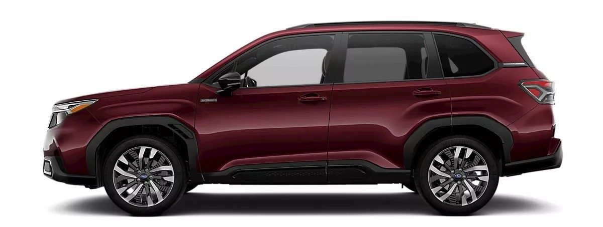 Subaru Forester Hybrid 2026 — главное фото модели, экстерьер, side profile studio, рынок US official
