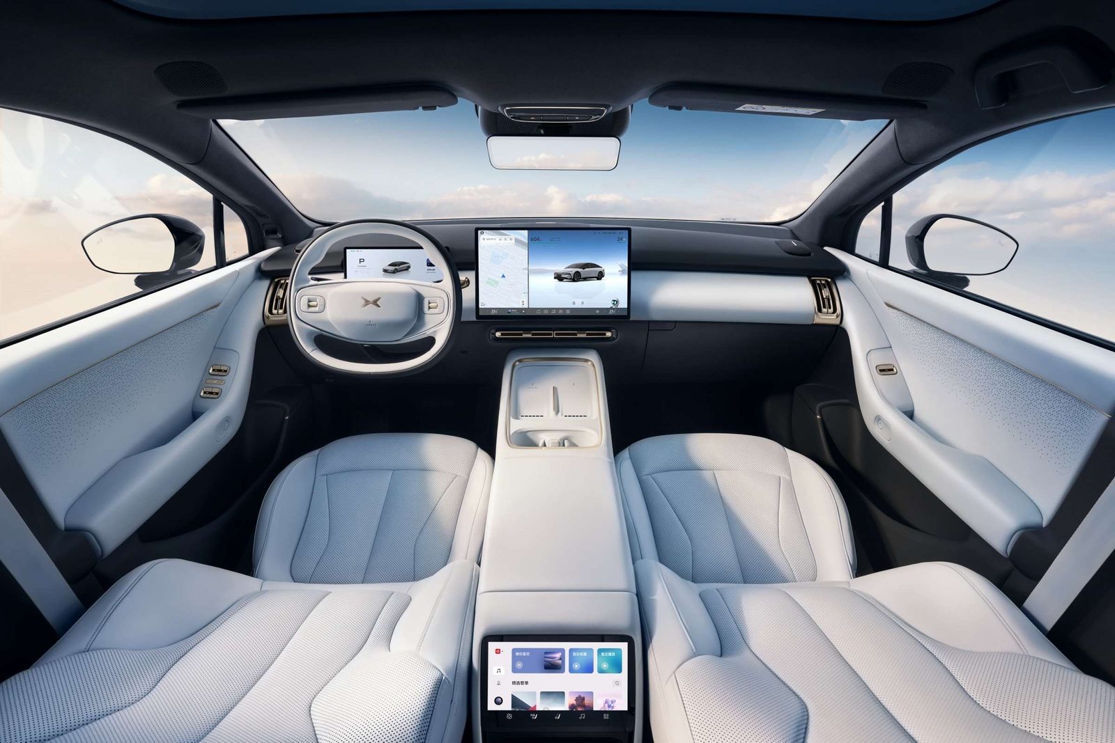 XPeng G3i 2021 — интерьер, второй ряд сидений, рынок internal_mvp